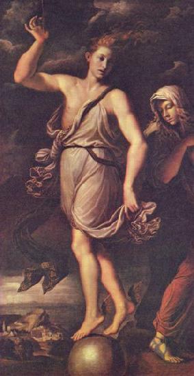 Girolamo da Carpi Gelegenheit und Reue oil painting picture